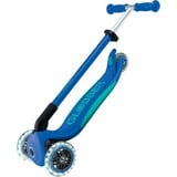 GLOBBER Primo Foldable Plus Lights, Scooter blu scuro/Turchese