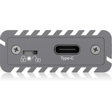 ICY BOX IB-1817M-C31 Box esterno SSD Grigio M.2 grigio, Box esterno SSD, M.2, PCI Express 3.0, 10 Gbit/s, Collegamento del dispositivo USB, Grigio