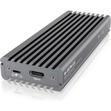 ICY BOX IB-1817M-C31 Box esterno SSD Grigio M.2 grigio, Box esterno SSD, M.2, PCI Express 3.0, 10 Gbit/s, Collegamento del dispositivo USB, Grigio