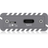 ICY BOX IB-1817M-C31 Box esterno SSD Grigio M.2, Disk enclosure grigio, Box esterno SSD, M.2, PCI Express 3.0, 10 Gbit/s, Collegamento del dispositivo USB, Grigio