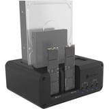 ICY BOX IB-2925MS-CU31, Docking station Nero