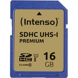 Intenso 3421470 memoria flash 16 GB SDHC UHS-I Classe 10 16 GB, SDHC, Classe 10, UHS-I, 90 MB/s, Class 1 (U1)