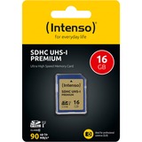 Intenso 3421470 memoria flash 16 GB SDHC UHS-I Classe 10 16 GB, SDHC, Classe 10, UHS-I, 90 MB/s, Class 1 (U1)