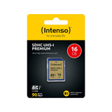 Intenso 3421470 memoria flash 16 GB SDHC UHS-I Classe 10, Scheda di memoria 16 GB, SDHC, Classe 10, UHS-I, 90 MB/s, Class 1 (U1)