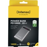 Intenso PD10000 Polimeri di litio (LiPo) 10000 mAh Antracite, Powerbank  antracite, 10000 mAh, Polimeri di litio (LiPo), Quick Charge 3.0, Antracite
