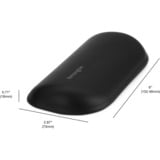 Kensington Poggiapolsi per mouse standard ErgoSoft Nero, Gel, Poliuretano termoplastico (TPU), Nero, Taiwan, 25,4 mm, 200,7 mm, 221 mm