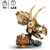 LEGO Jurassic World Fossili di dinosauro: teschio di Triceratopo, Giochi di costruzione Set da costruzione, 9 anno/i, Plastica, 468 pz, 635 g
