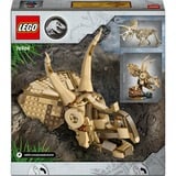LEGO Jurassic World Fossili di dinosauro: teschio di Triceratopo, Giochi di costruzione Set da costruzione, 9 anno/i, Plastica, 468 pz, 635 g