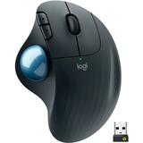 Logitech M575 for Business mouse Mano destra Bluetooth Trackball 2000 DPI grafite/Blu, Mano destra, Trackball, Bluetooth, 2000 DPI, Grafite