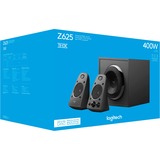 Logitech Z625 200 W Nero 2.1 canali Nero, 2.1 canali, 200 W, Universale, Nero, Manopola, 35 W