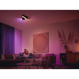 Philips Hue White & Color Ambiance CentrisCross Spot da soffitto 3 pezzi, Luce LED Nero
