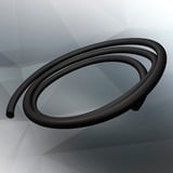 RAIJINTEK RAITUBO-EPDM6, Tubo flessibile Nero