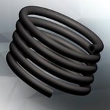 RAIJINTEK RAITUBO-EPDM6, Tubo flessibile Nero