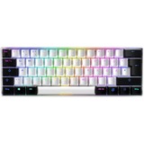 Sharkoon SGK50 S4 tastiera USB QWERTZ Tedesco Bianco bianco/Nero, 60%, USB, QWERTZ, LED RGB, Bianco