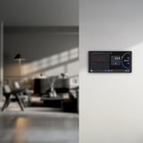 Shelly Wall Display X2 Black + Blu H&T, Pannello di controllo Nero