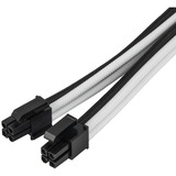SilverStone SST-PP07E-EPS8BW, Cavo di prolunga Nero/Bianco