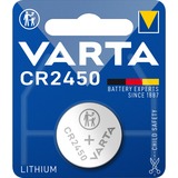 Varta LITHIUM Coin CR2450 (Batteria a bottone, 3V) Blister da 1 3V) Blister da 1, Batteria monouso, CR2450, Litio, 3 V, 1 pz, 560 mAh