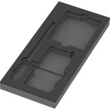 Wera 9850 Inserto in schiuma per Kraftform Kompakt e Tool-Check PLUS Set 1, vuoto, Deposito Nero/grigio