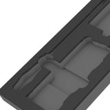 Wera 9850 Inserto in schiuma per Kraftform Kompakt e Tool-Check PLUS Set 1, vuoto, Deposito Nero/grigio
