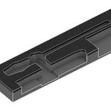 Wera 9850 Inserto in schiuma per Kraftform Kompakt e Tool-Check PLUS Set 1, vuoto, Deposito Nero/grigio