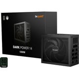 be quiet! Dark Power 14 1200 W - 80 Plus Titanium alimentatore per computer 20+4 pin ATX ATX Nero, Alimentatore PC Nero, 1200 W, 100 - 240 V, 1300 W, 50/60 Hz, 10 A, 5 A