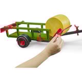 bruder Raccoglitore di balle rotonde con 3 balle rotonde, Veicolo modello 