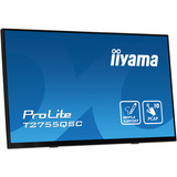 iiyama ProLite T2755QSC-B1 Monitor PC 68,6 cm (27") 2560 x 1440 Pixel Quad HD LCD Touch screen Nero, Monitor LED Nero (opaco), 68,6 cm (27"), 2560 x 1440 Pixel, Quad HD, LCD, 5 ms, Nero