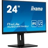 iiyama XUB2497HSU-B2, Monitor LED Nero (opaco)