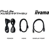 iiyama XUB2497HSU-B2, Monitor LED Nero (opaco)