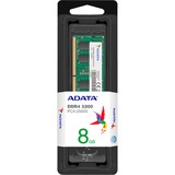 ADATA Premier memoria 8 GB 1 x 8 GB DDR4 verde, 8 GB, 1 x 8 GB, DDR4, 3200 MHz, 260-pin SO-DIMM