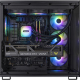 ALTERNATE ALT-aTTaX-AMD-001, PC Gaming Nero/trasparente
