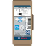 Bosch 2 608 690 100 Rotary hammer chisel attachment accessorio per martello perforatore, Scalpello Rotary hammer chisel attachment, Bosch, Acciaio inossidabile, 30 cm, 5 pezzo(i)