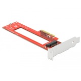 DeLOCK 90401 scheda di interfaccia e adattatore Interno M.3 PCIe, M.3, PCI 3.0, Rosso