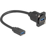 DeLOCK Cavo USB 3.2 Gen 1 tipo D, presa USB-A > presa USB-A Nero