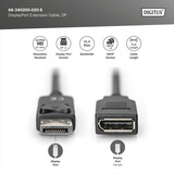 Digitus AK-340200-020-S, Cavo di prolunga Nero