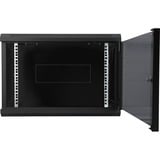 Digitus Alloggiamento a parete Serie Dynamic Basic - 600 x 450 mm (L x P), IT armadio Nero, Da parete, 7U, 60 kg, Lucchetti, 15 kg, Nero