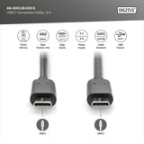 Digitus Cavo di collegamento USB 2.0 USB-C > USB-C Nero