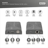 Digitus Ricevitore Extender KVM IP HDMI, Switch KVM Nero