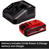 EINHELL GE-LC 18 Li Kit motosega cordless 4,3 m/s Nero, Rosso 18 V Ioni di Litio rosso/Nero, 18 V, Ioni di Litio, 1 h, 3 Ah, 2,97 kg