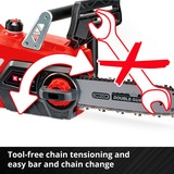 EINHELL GE-LC 18 Li Kit motosega cordless 4,3 m/s Nero, Rosso 18 V Ioni di Litio rosso/Nero, 18 V, Ioni di Litio, 1 h, 3 Ah, 2,97 kg