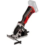 EINHELL Mini sega circolare a batteria Power X-Change TE-CS 18/89 Li-Solo, 18Volt rosso/Nero