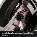 EINHELL Mini sega circolare a batteria Power X-Change TE-CS 18/89 Li-Solo, 18Volt rosso/Nero