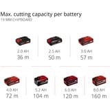 EINHELL Mini sega circolare a batteria Power X-Change TE-CS 18/89 Li-Solo, 18Volt rosso/Nero