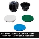 EINHELL Power X-Change Spazzola per superfici a batteria PICOBELLA 18/90, 18 Volt, Erbaccia Remover rosso/Nero