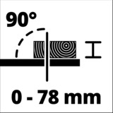 EINHELL TE-CC 250 UF 4500 Giri/min, Sega circolare da tavolo rosso, 4500 Giri/min, 5,3 cm, 7,8 cm, Rosso, Acciaio inossidabile, 1500 W, 220 - 240 V