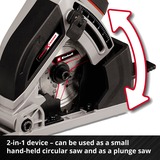 EINHELL TE-CS 18/89 Li-Solo, Sega circolare rosso/Nero