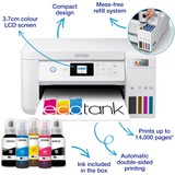 Epson EcoTank ET-2856 bianco, Ad inchiostro, Stampa a colori, 5760 x 1440 DPI, A4, Stampa diretta, Bianco