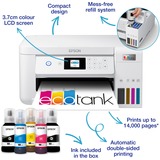 Epson EcoTank ET-2856, Stampante multifunzione bianco, Ad inchiostro, Stampa a colori, 5760 x 1440 DPI, A4, Stampa diretta, Bianco