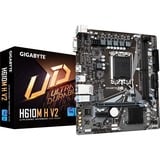 GIGABYTE H610M H V2 Scheda madre - Supporta processori Intel Core 14th CPUs, 4+1+1 Hybrid Digital VRM, up to 5600MHz DDR5, 1xPCIe 3.0 M.2, GbE LAN, USB 3.2 Gen 1 4+1+1 Hybrid Digital VRM, up to 5600MHz DDR5, 1xPCIe 3.0 M.2, GbE LAN, USB 3.2 Gen 1, Intel, LGA 1700, Intel® Celeron®, Intel® Core™ i3, Intel® Core™ i5, Intel® Core™ i7, Intel® Core™ i9,..., LGA 1700, 96 GB, DDR5-SDRAM