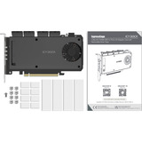 Icy Dock MB204MP-B, Scheda di interfaccia Nero